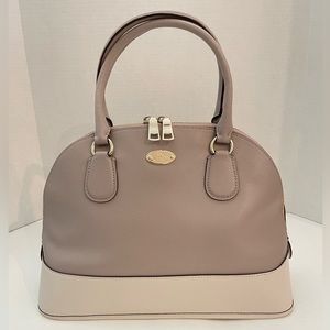 Coach Dome Colorblock Leather Satchel